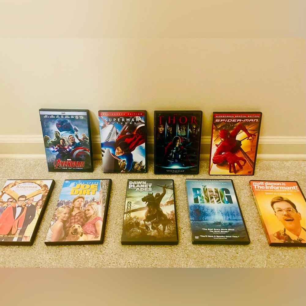 Total of 9 DVD’s